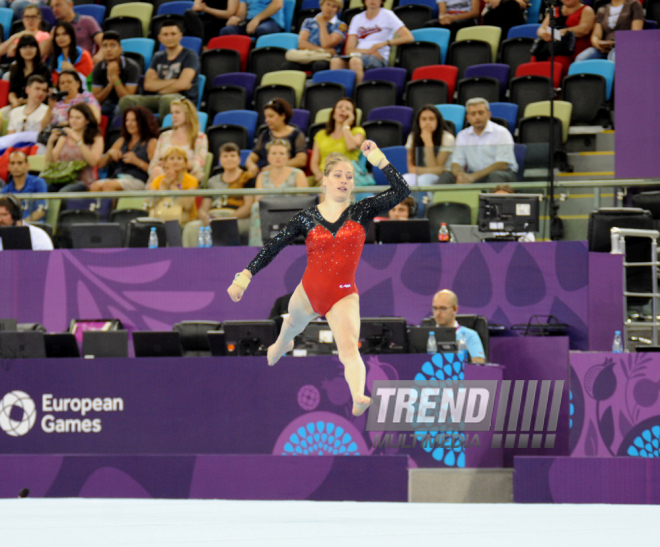 Azərbaycan gimnastı Oleq Stepko Avropa Oyunlarında gümüş medal qazandı. Bakı, Azərbaycan, 18 iyun 2015